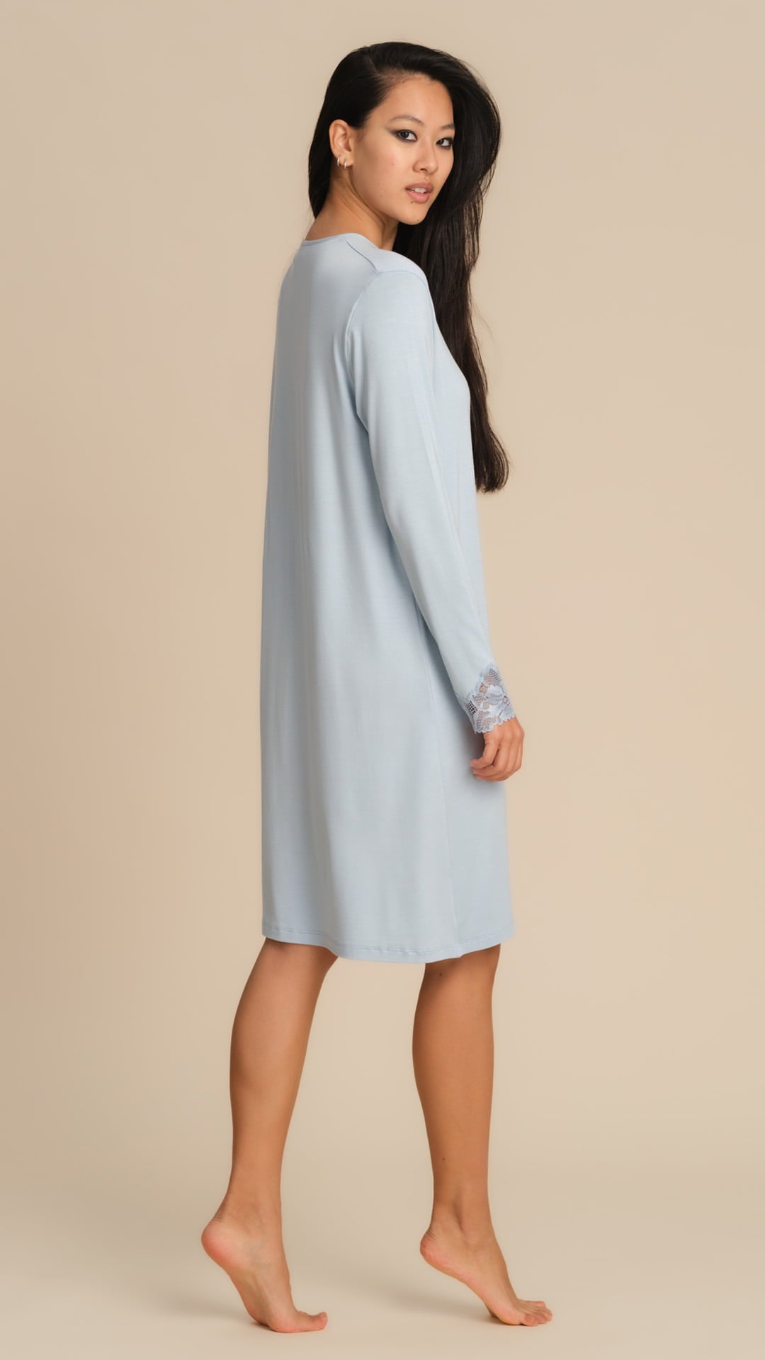 Camicia da Notte Aperta in pizzo Charly Pepita 3013