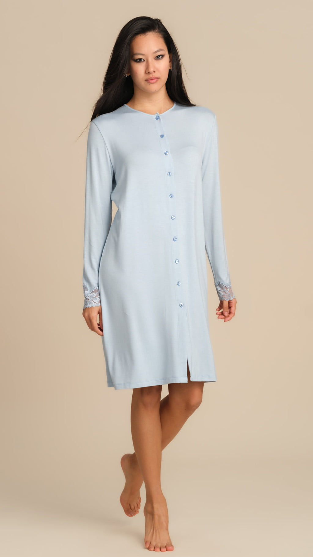Camicia da Notte Aperta in pizzo Charly Pepita 3013