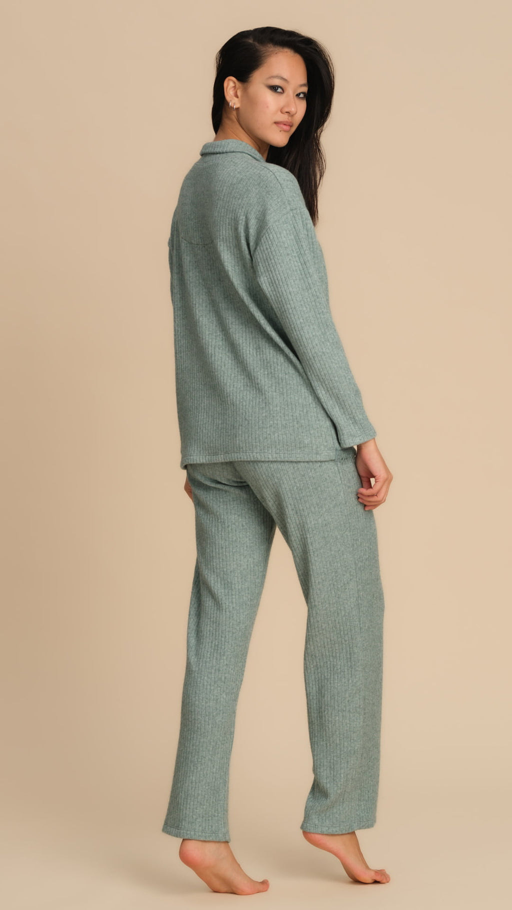 Pigiama Donna a Costine con Colletto Margot Pepita 3021