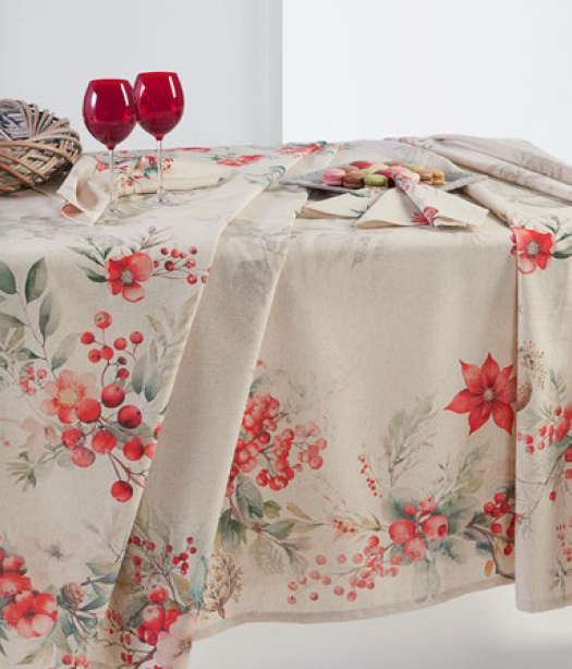 Servizio da Tavola Tessitura Randi Radici 17 Natalizia