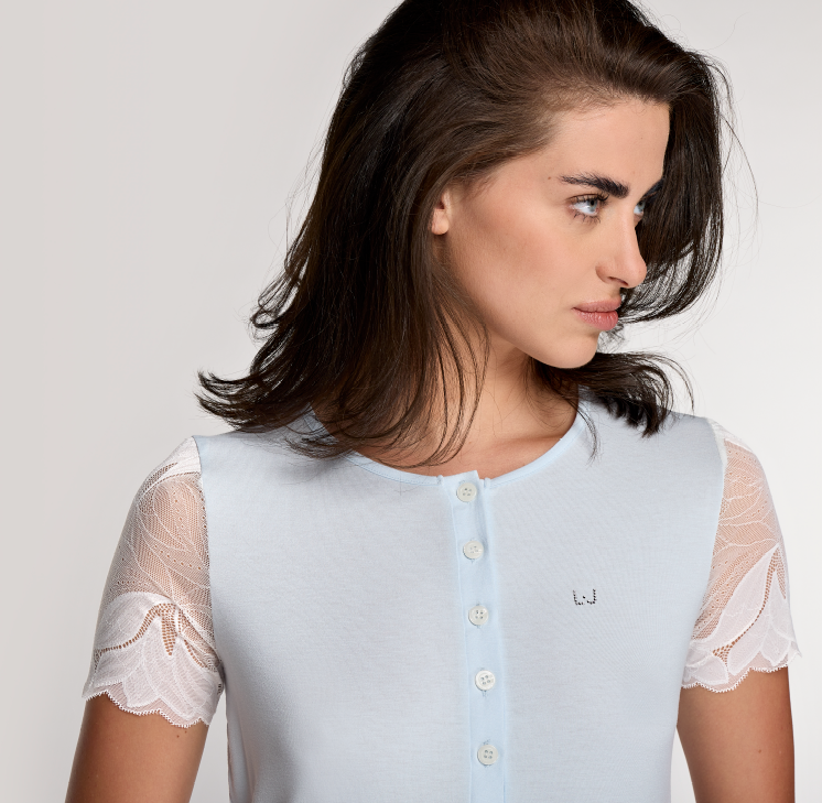 Camicia da Notte Serafino Jersey Vis DL0110 LIUJO