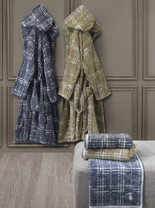 Accappatoio con cappuccio Trussardi SCRATCH in Spugna