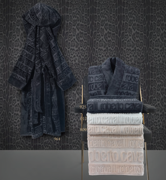 Accappatoio Kimono Roberto Cavalli WRITTEN in Spugna