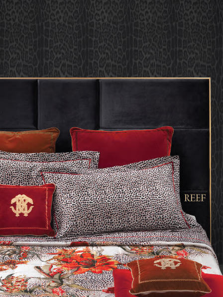 Completo Lenzuola Roberto Cavalli Reef in Raso di Cotone