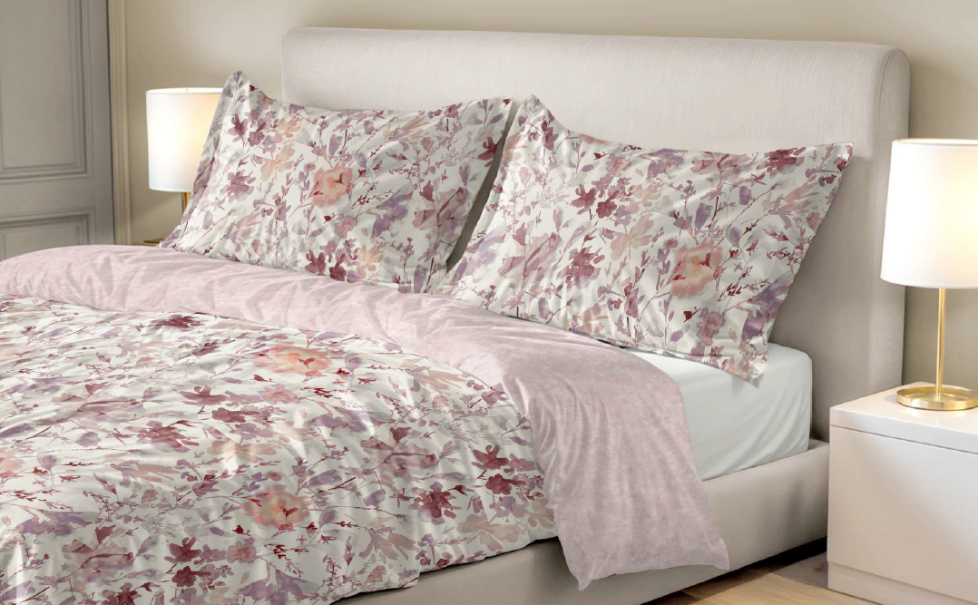 Completo Lenzuola Color Trend Ametista by Le Vie Del Cotone