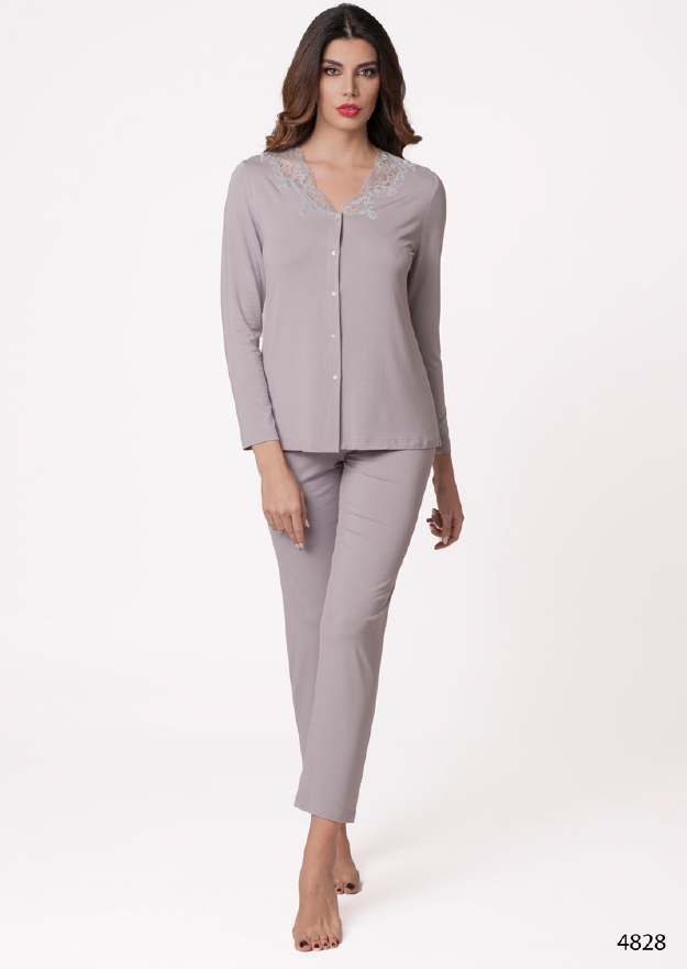 Pigiama in Maglia Aperto Avanti Non Solo Corredi 4828