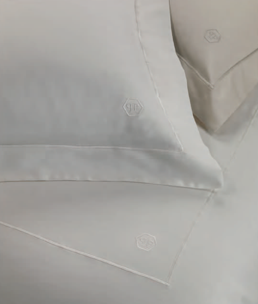 Completo Lenzuola in Raso di Cotone Hexagon Philipp Plein