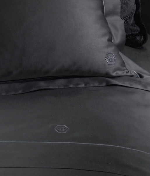 Completo Lenzuola in Raso di Cotone Hexagon Philipp Plein