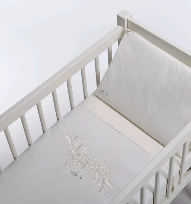 SET 4 PEZZI COPRIPIUMINO PER CULLA SERIE NEW CERIMONIA