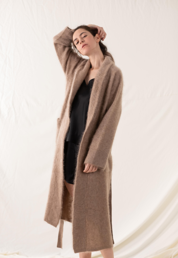 Vestaglia Da Camera in 100% Cashmere Spazzolato 25PH28CB By PHILOMENE PARIS