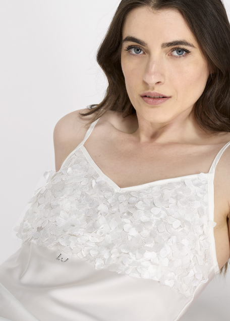 Completo Sposa Vestaglia e Camicia con Spalline Liu Jo