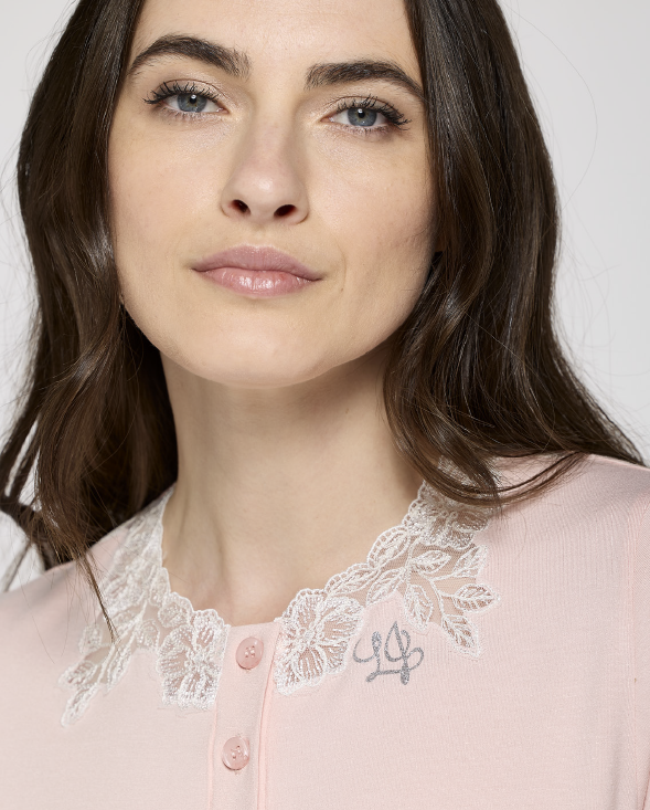 Camicia da Notte Aperta Avanti Jersey Vis DL0123 Liu Jo