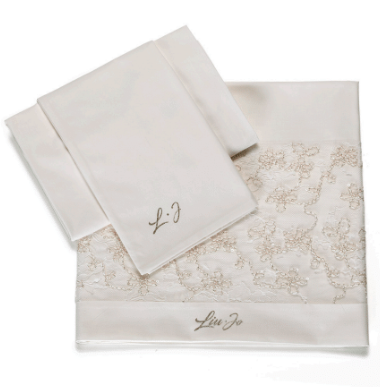 SET 4 PEZZI COPRIPIUMINO PER CULLA SERIE FILO GOLD