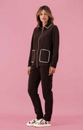 Tuta Donna in Pile a Manica Lunga con Zip Maryplaid 6H46151