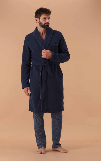 Vestaglia Uomo Libeccio in Pile MaryPlaid 6V76163