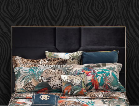 Completo Lenzuola Roberto Cavalli Jungle in Raso di Cotone