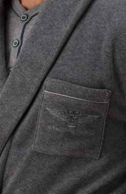 Giacca Da Camera Uomo In Pile Marina Militare 6Z85086MM