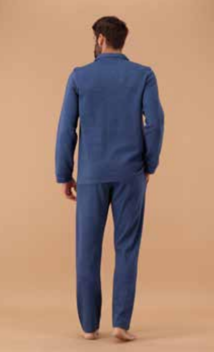 Pigiama Uomo Manica Lunga In Interlock Marina Militare 6Z85100MM