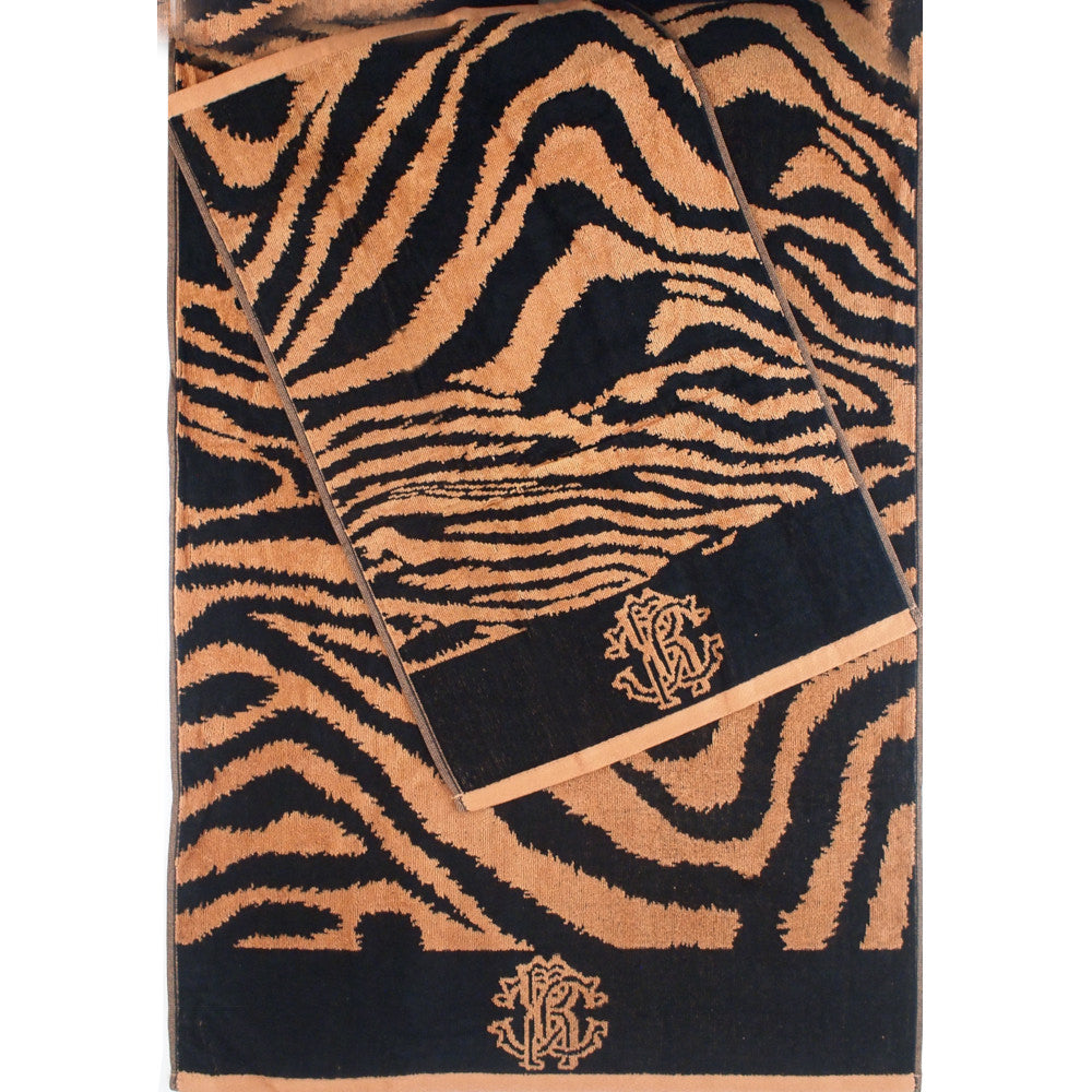 Set 1+1 Zebra Asciugamano e Ospite ROBERTO CAVALLI
