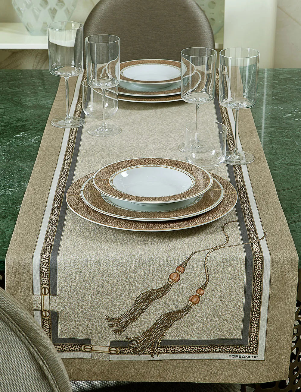 Runner Ascot Borbonese 50x150