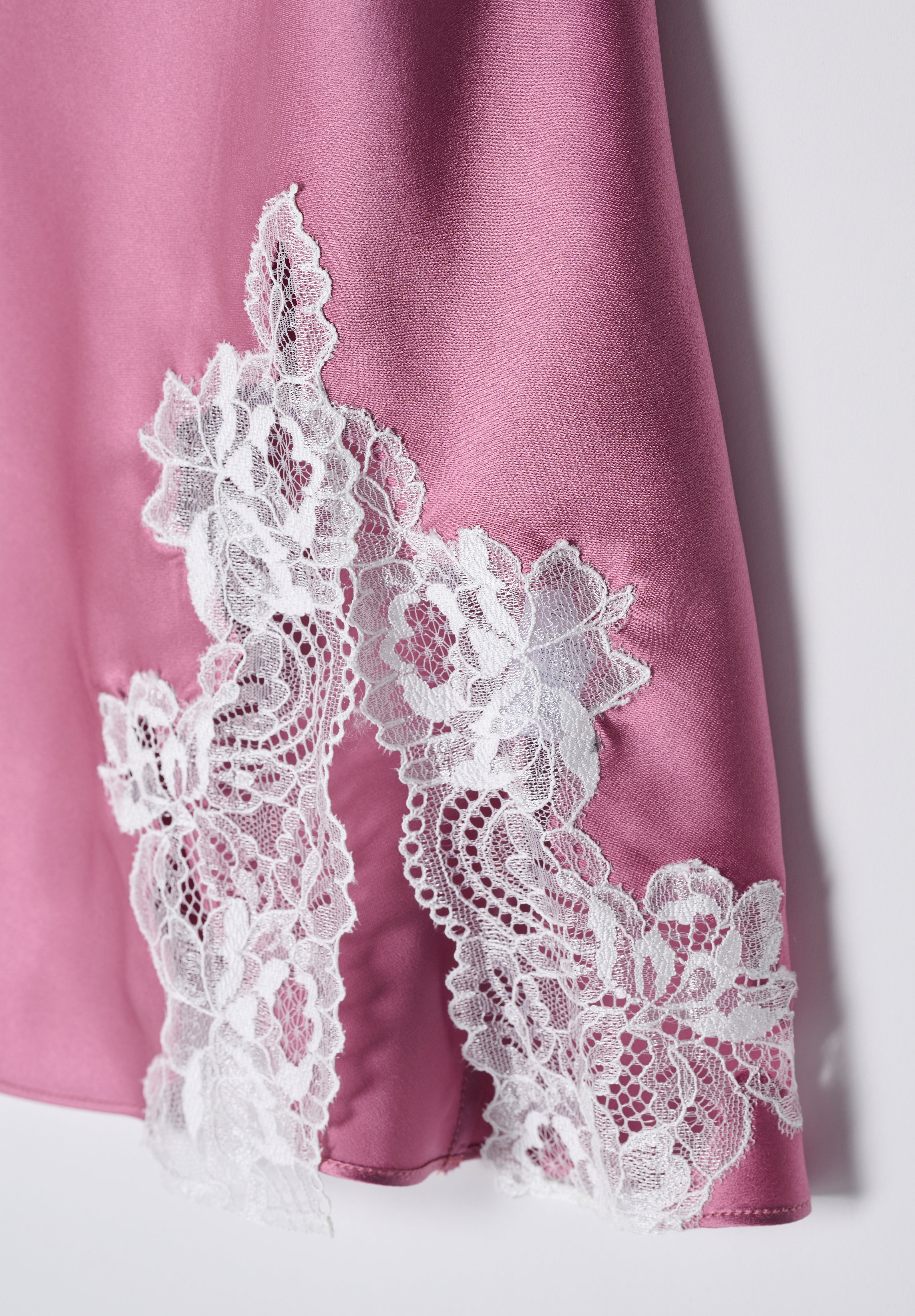 Camicia Da Notte Sposa con Spalline Lace Seduction Luna Di Seta VLST60587