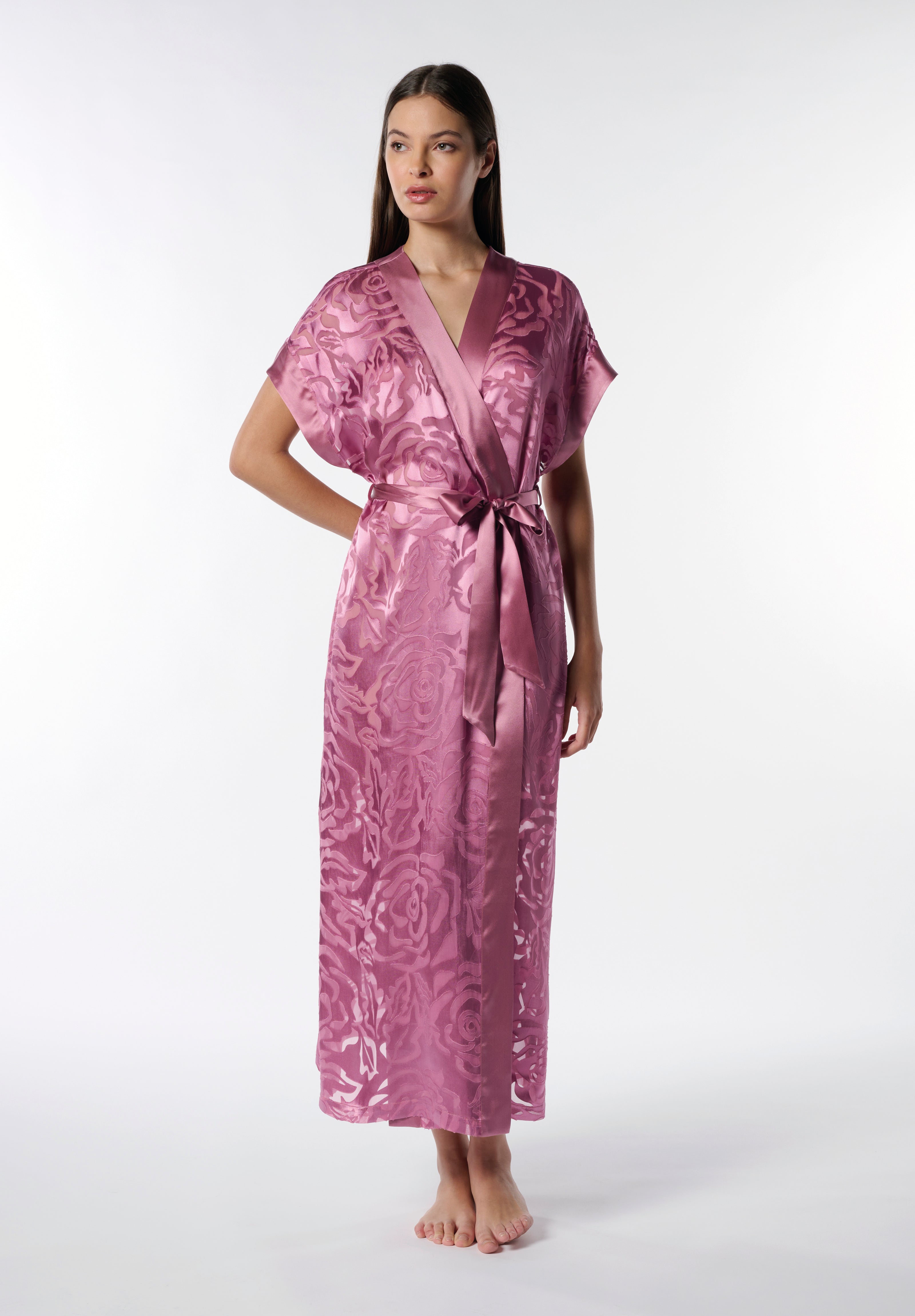 Vestaglia Rose Devorè Luna Di Seta VLST61131