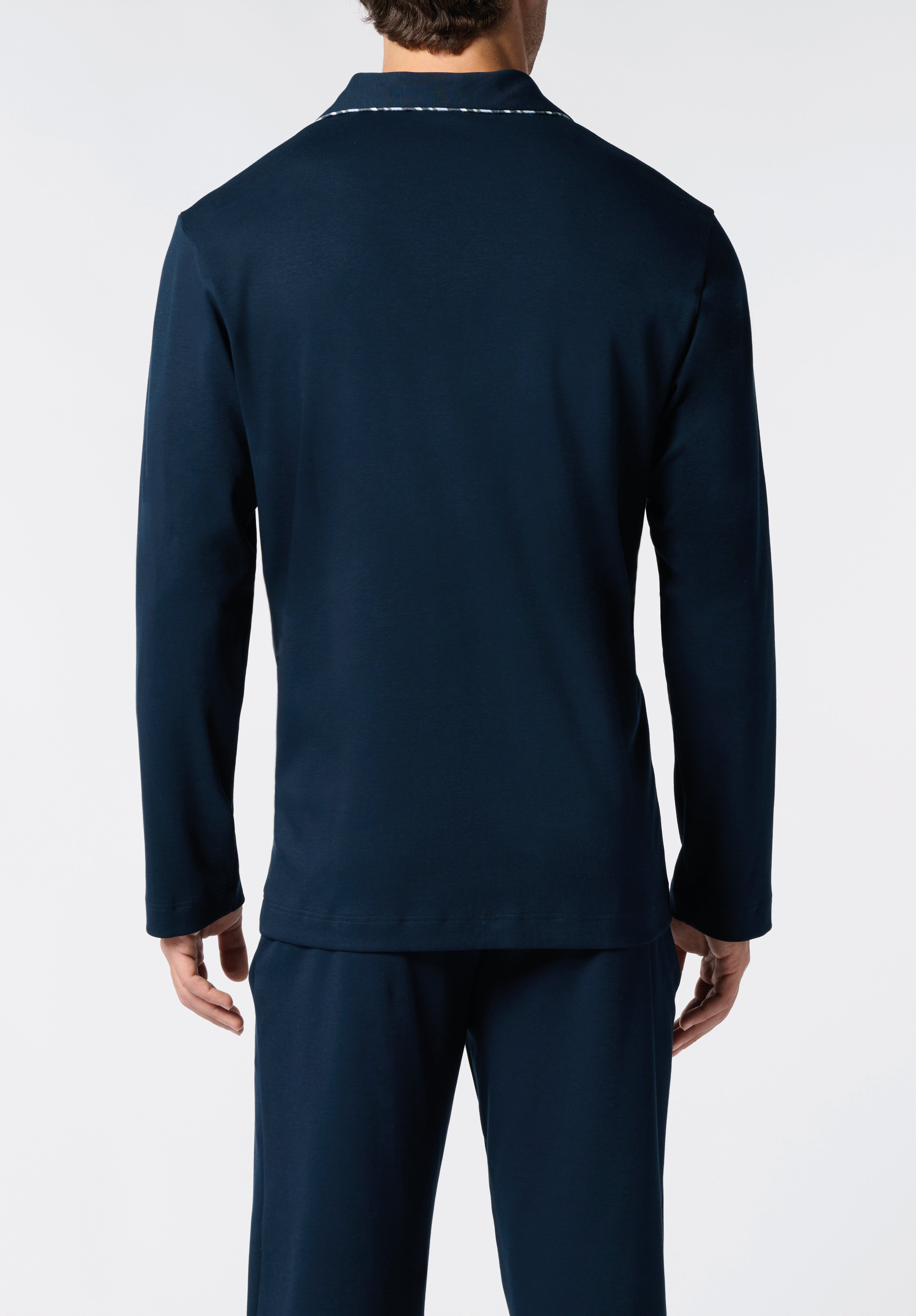 Pigiama Uomo Manica Lunga Aperto 100% Cotone Felpato PEROFIL VPRT93211