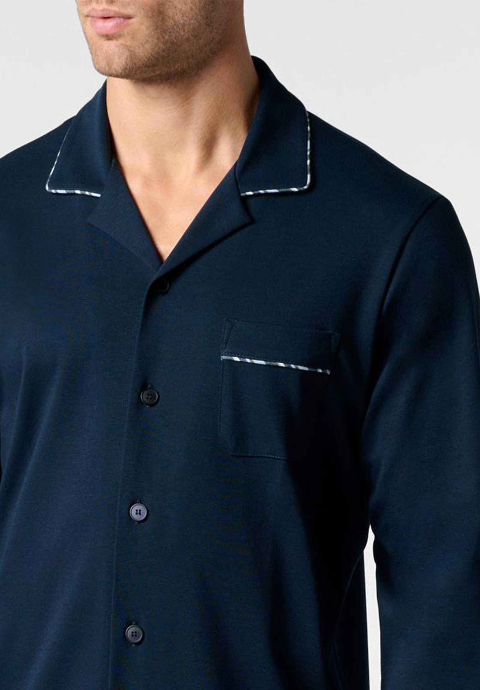 Pigiama Uomo Manica Lunga Aperto 100% Cotone Felpato PEROFIL VPRT93211