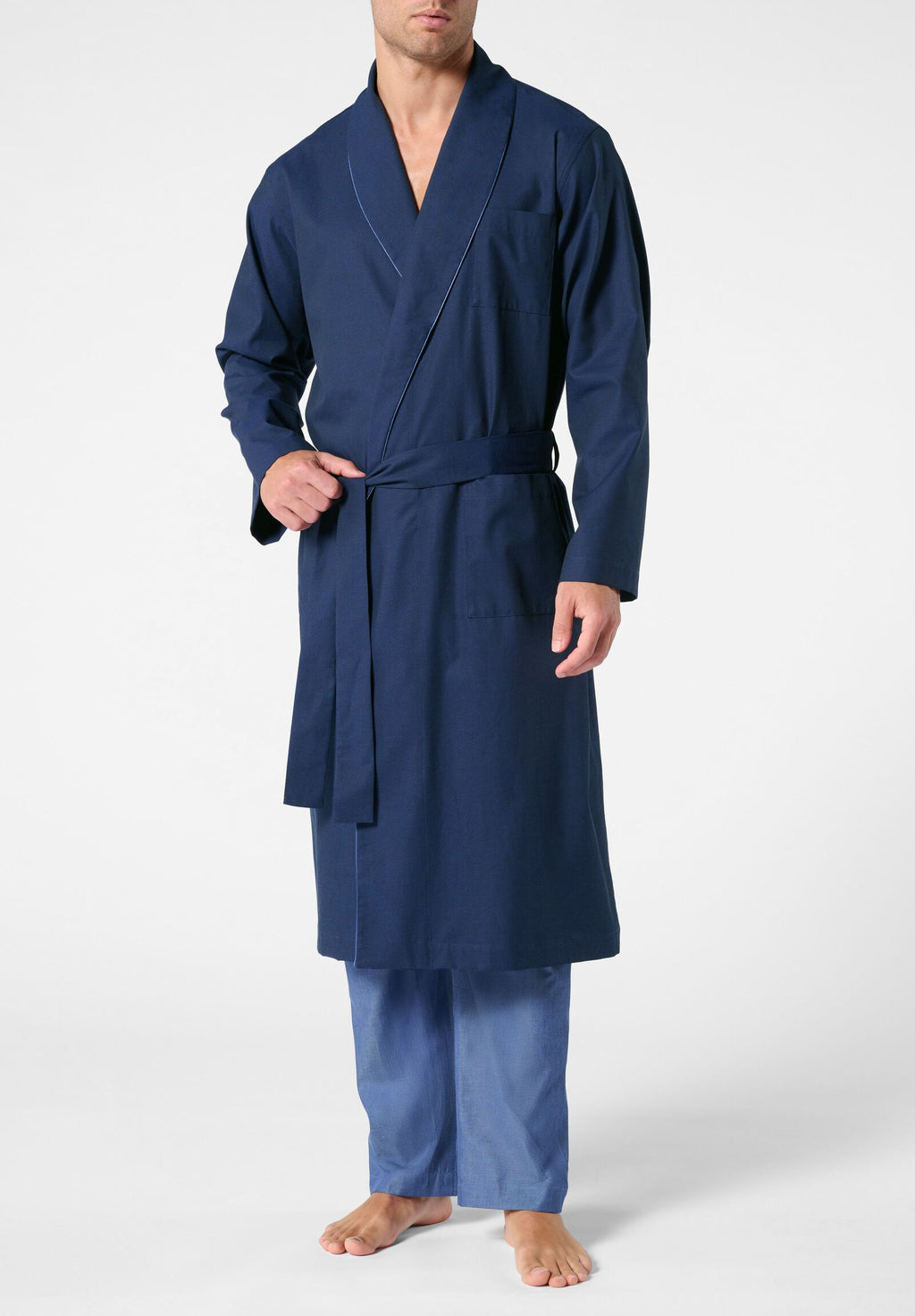 Vestaglia in Popeline di Cotone Operato Cotton Twill PEROFIL VPRT93386