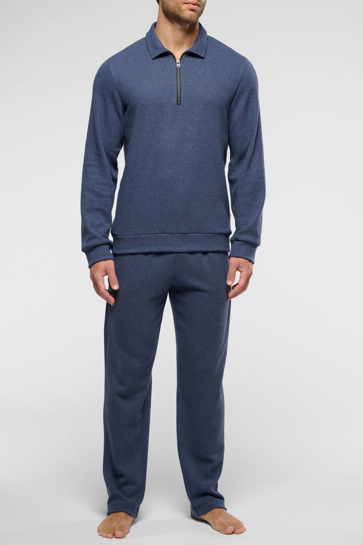 Tuta Homewear da Uomo con Zip in Soft Touch PEROFIL VPRT93457