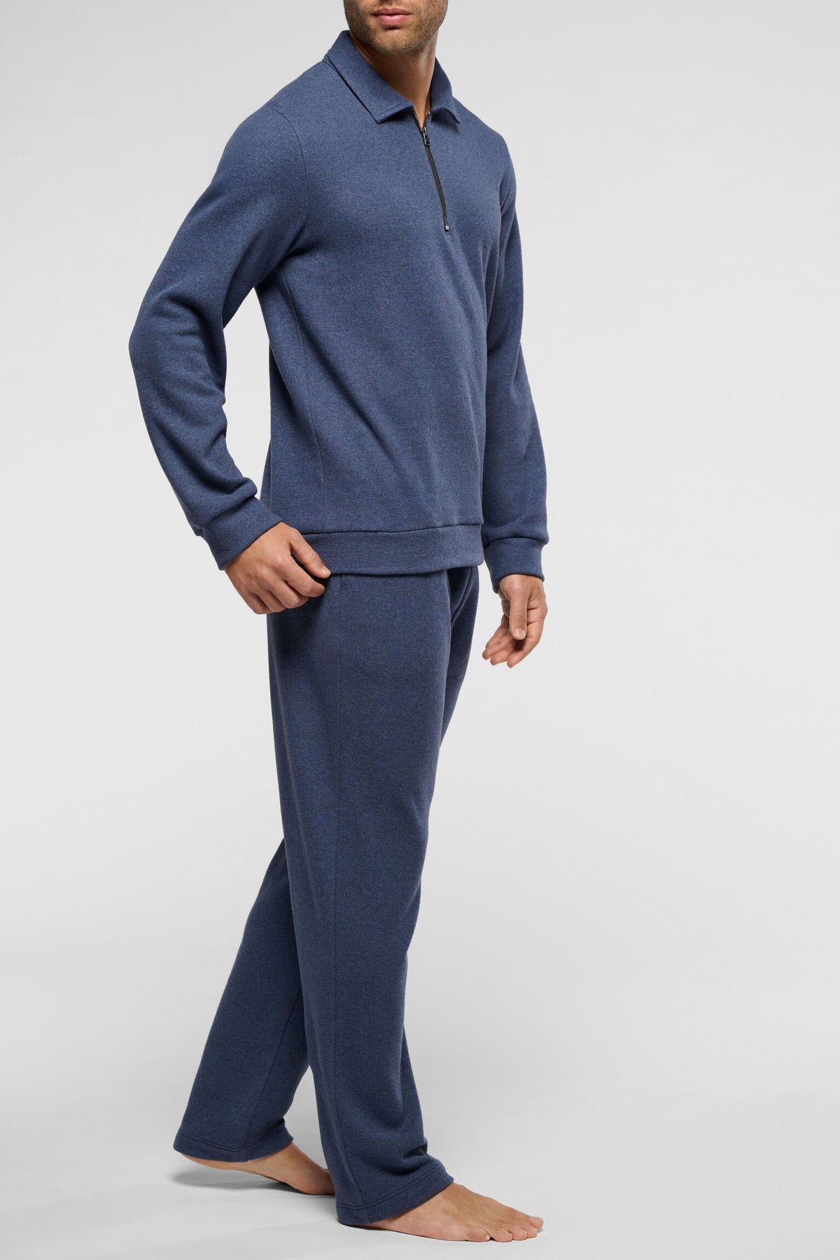 Tuta Homewear da Uomo con Zip in Soft Touch PEROFIL VPRT93457