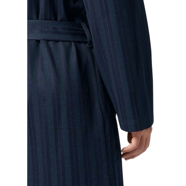 Vestaglia Lunga in Soft Cotton con Fantasia a Righe Raso PEROFIL VPRT93224