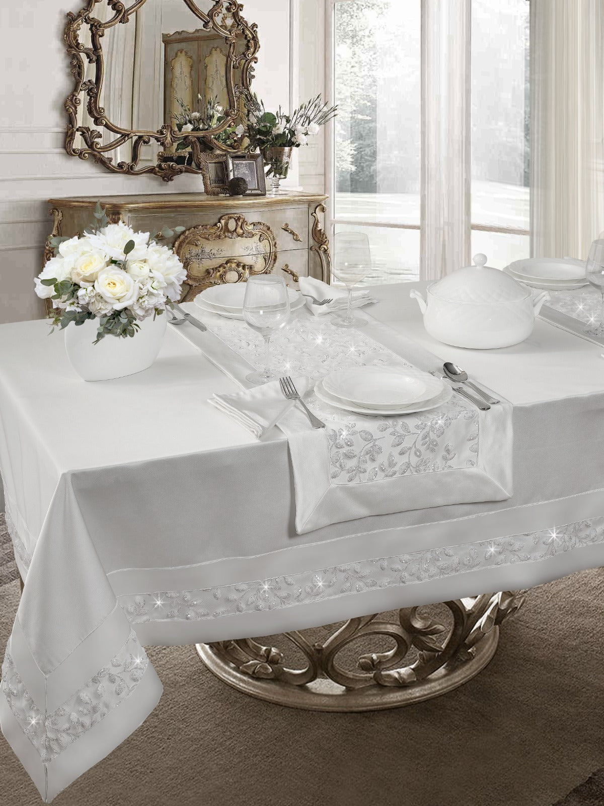 Servizio Da Tavola Arcopal Zelie 18 Pezzi + 6 Bicchieri - Bianco, Per 6 Persone, Resistente E Igienico - Foto 7