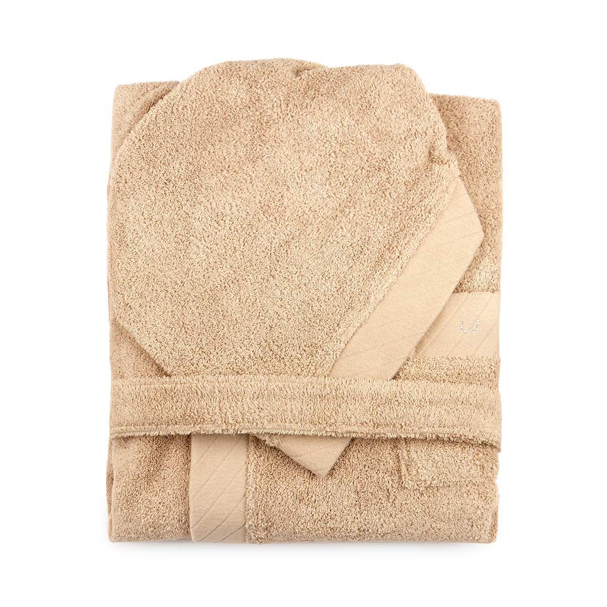 Accappatoio con cappuccio in spugna Diagonal Liu Jo