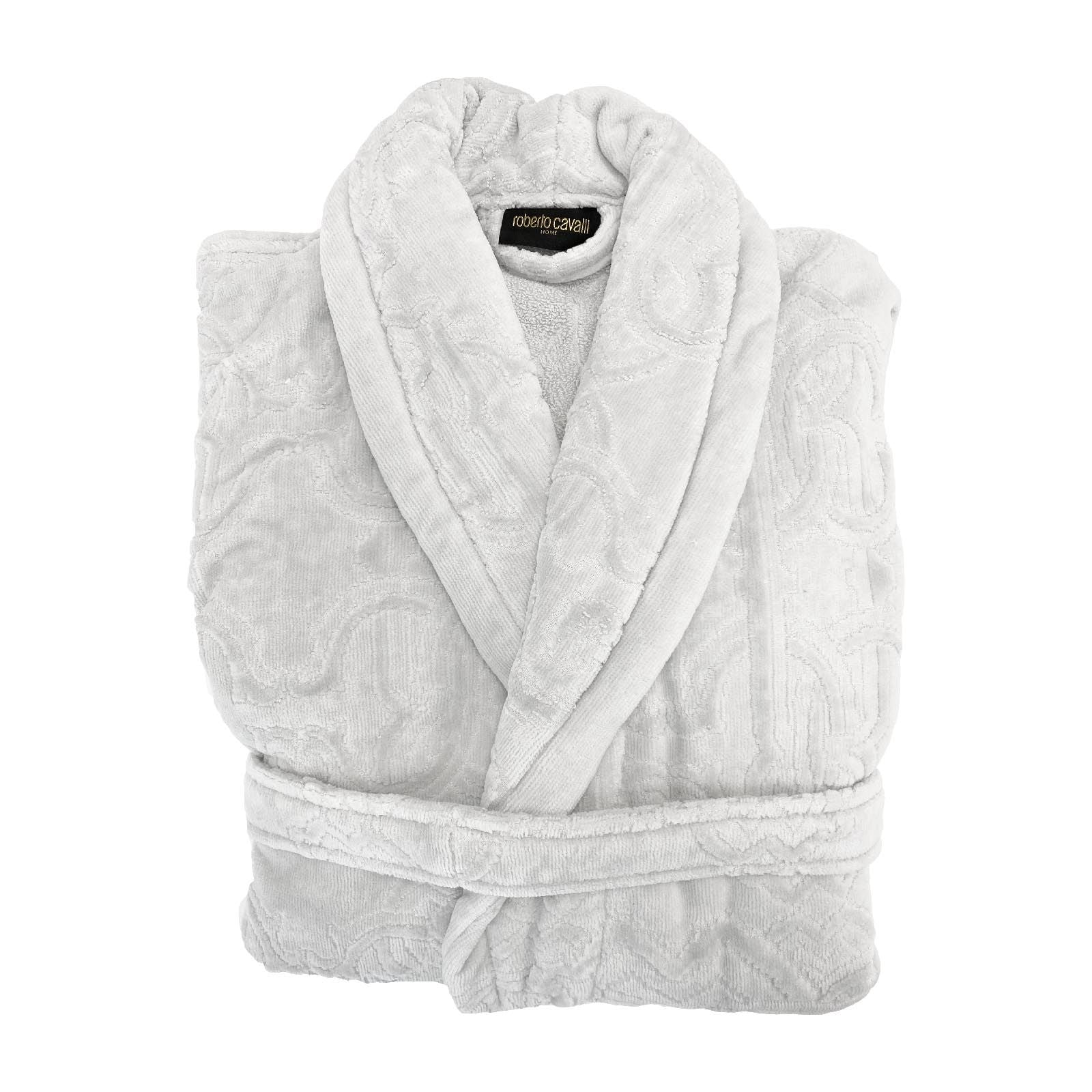 Accappatoio Scialle Roberto Cavalli Araldico in Spugna