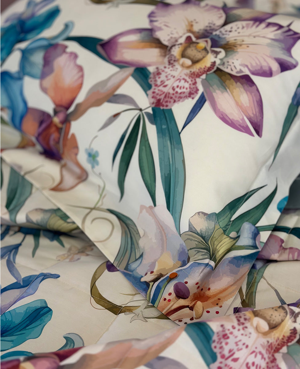 Completo Lenzuola In Raso Di Cotone Opium Dondi