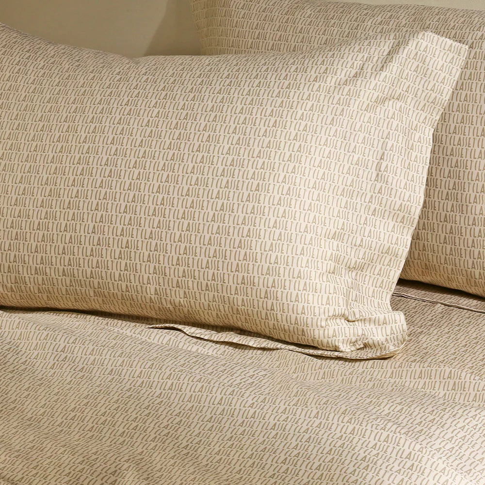 Completo Lenzuola In Raso Di Cotone 1° Classe Matrimoniale Safari Alviero Martini 1A Classe
