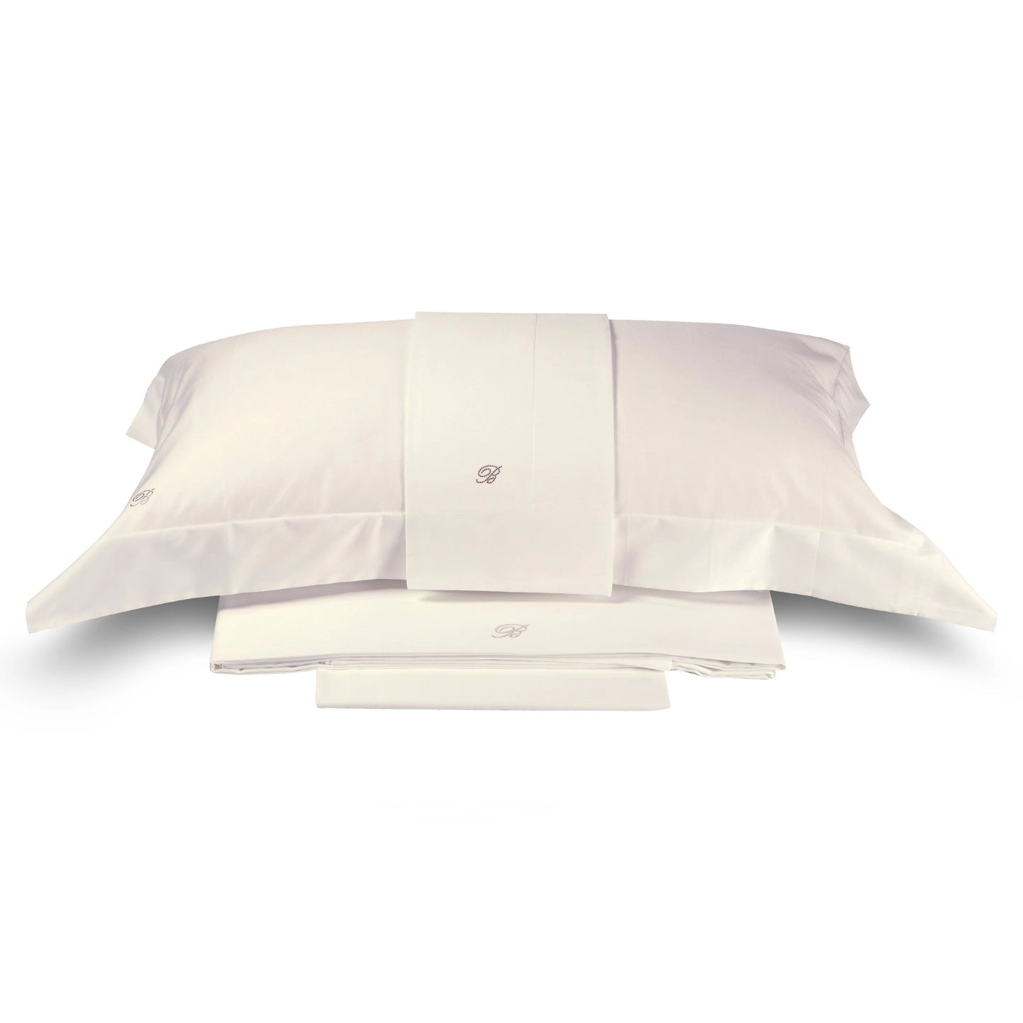 SOLID COLOR COTTON SATIN SHEET SET - LORY BLUMARINE