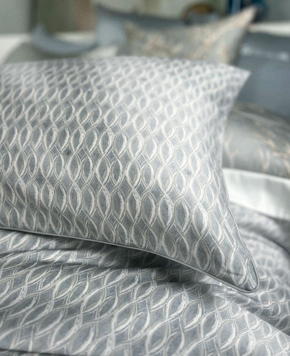 Completo Lenzuola In Raso Di Cotone Salemi Blumarine