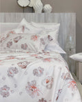 Completo Lenzuola In Raso Di Cotone Annika Blumarine