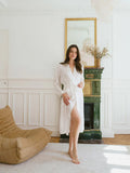 Completo Sposa in seta Vestaglia e Camicia con Spalline Quête de Soie