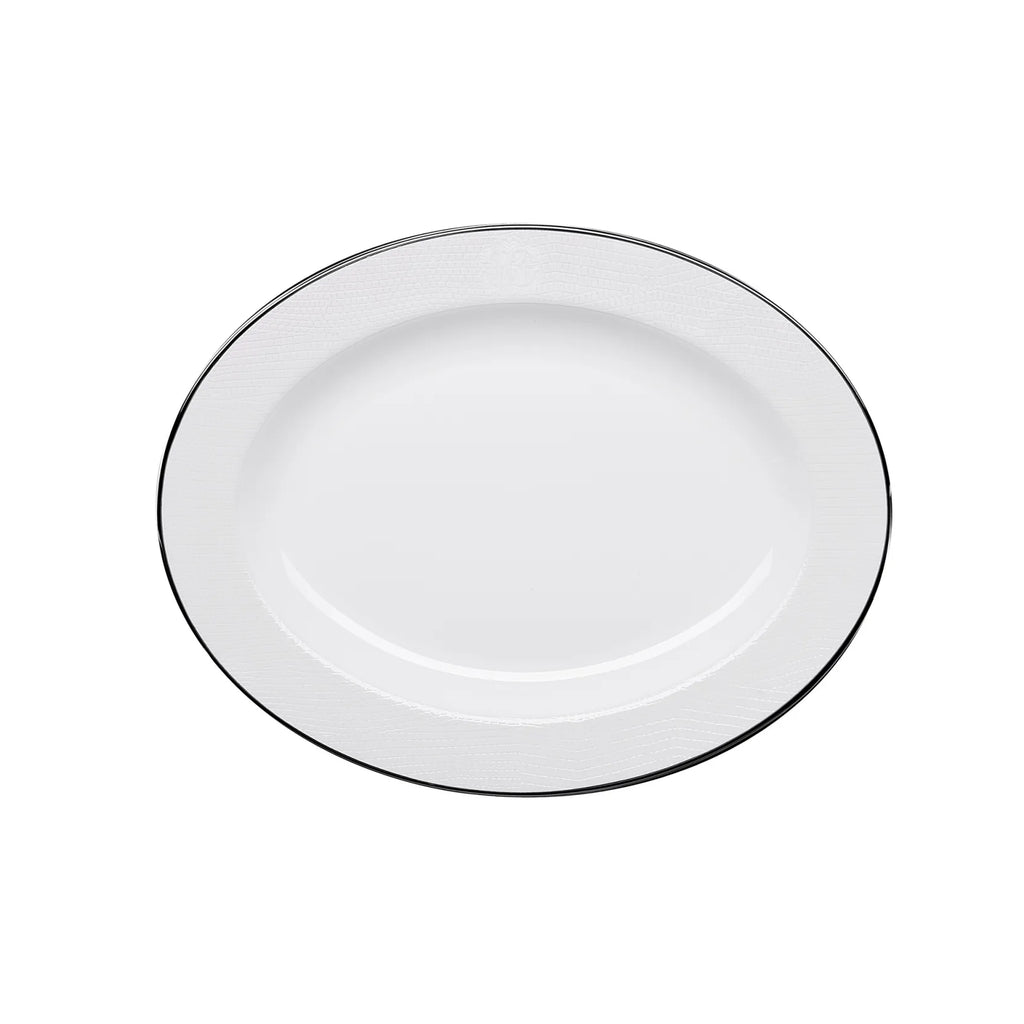 Piatto Ovale Lizzard Platin Roberto Cavalli