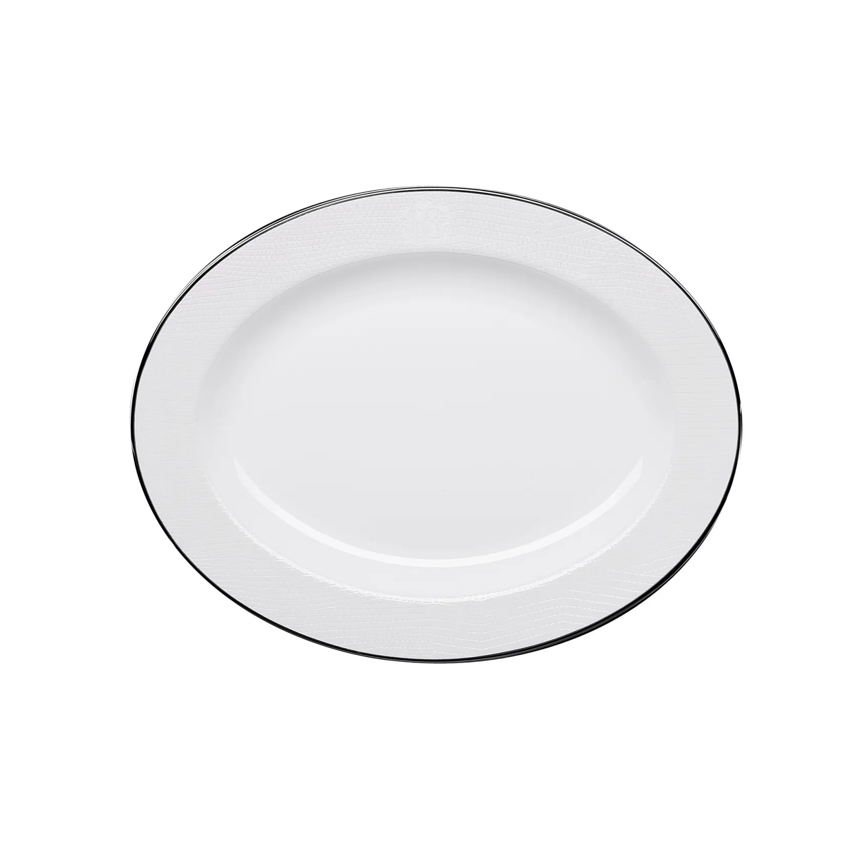 Piatto Ovale Lizzard Platin Roberto Cavalli