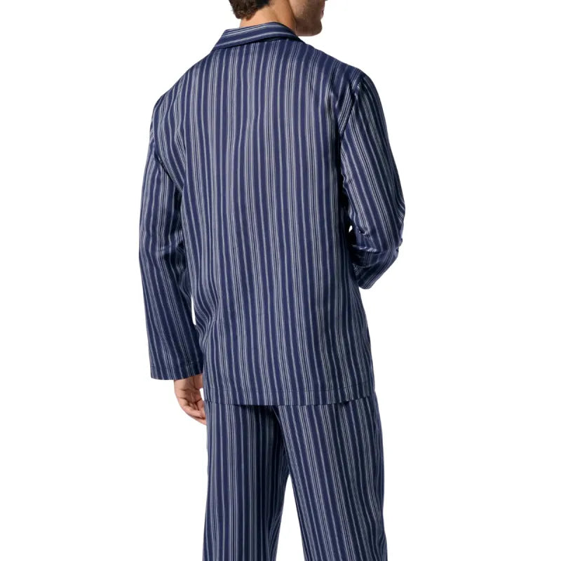 Pigiama Lungo Aperto con Collo in Caldo Cotone Basic PEROFIL VPRT93221