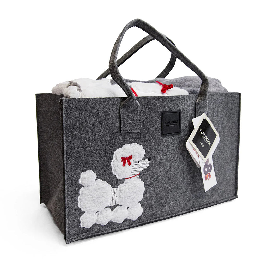 Plaid morbidotto friend in borsa feltro Mimi