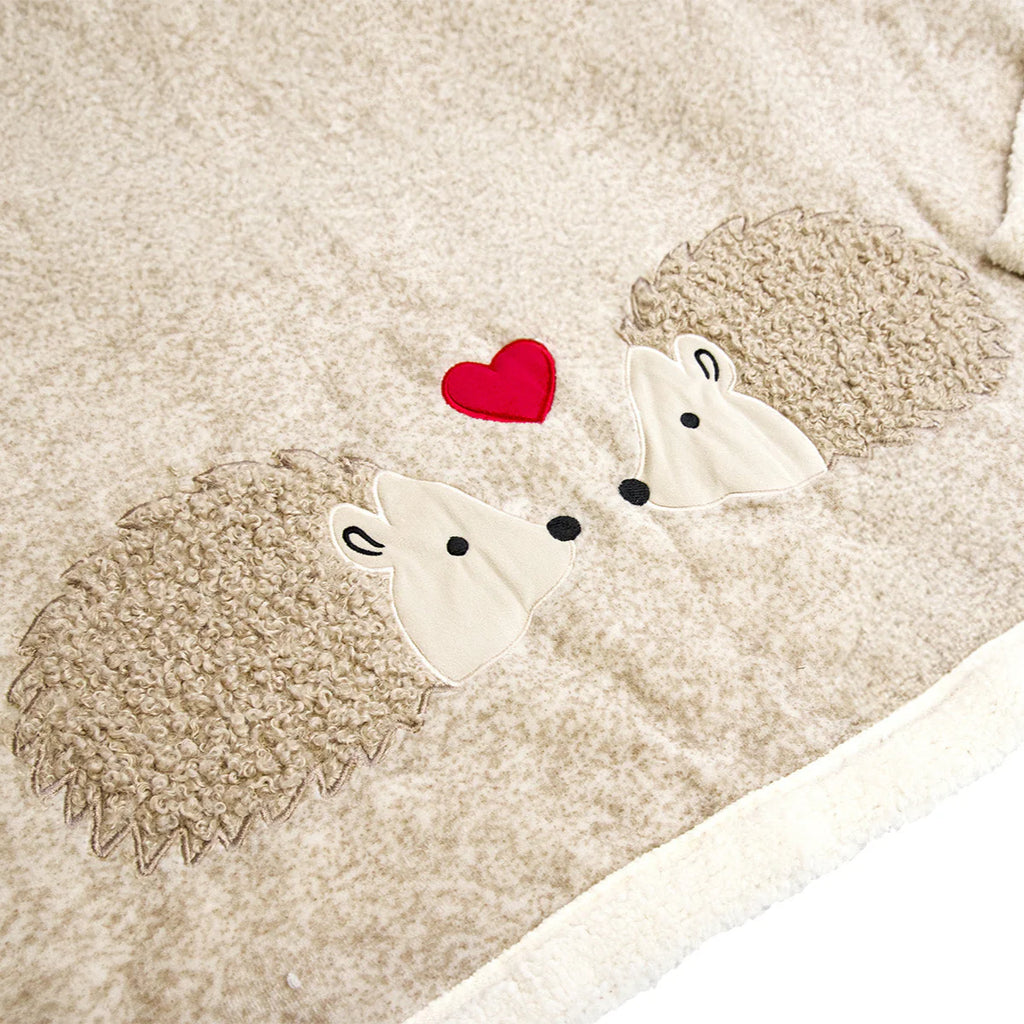 Plaid morbidotto friend in borsa feltro Ricci