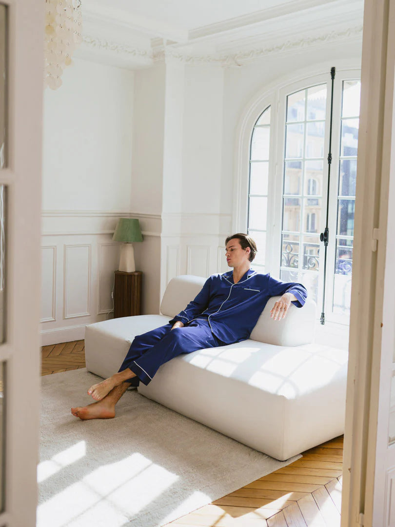 Pigiama in Pura Seta da Uomo 19 Momme Quête De soie