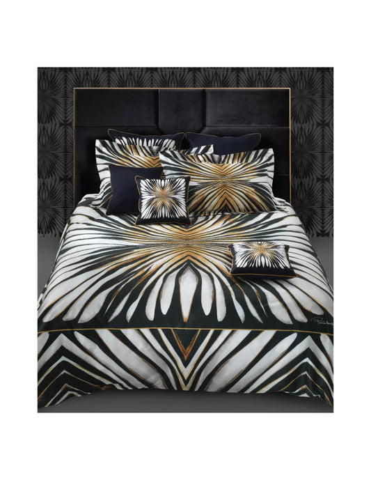 Completo Lenzuola Roberto Cavalli Ray Of Gold in Raso di Cotone