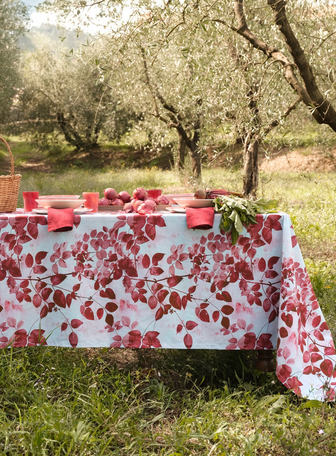 Tovaglia stampa digitale 100% cotone Ramage by PETRACCHI