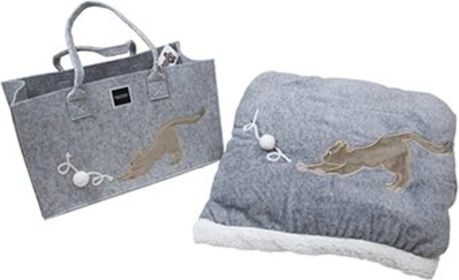 Plaid morbidotto friend in borsa feltro Gomitolo